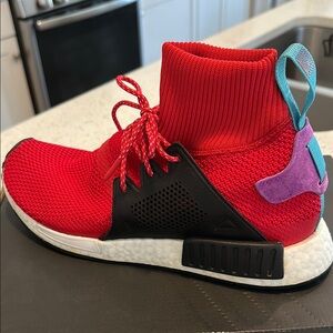 adidas Red and Black Athletic Shoes